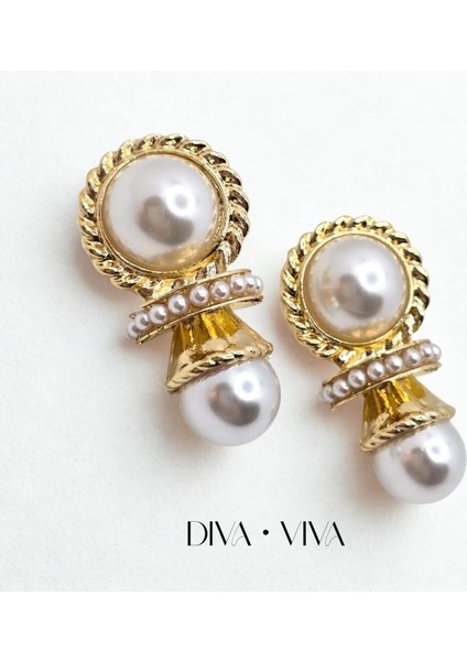- Élise Pearl Vintage Kadın Küpe modelleri
