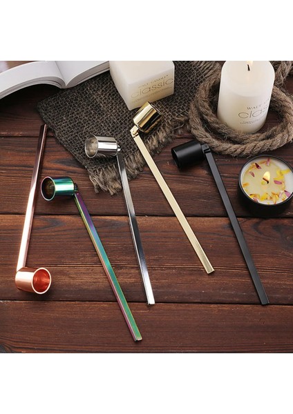 El Yapımı 180 Derece Oynar Başlı Ergonomik Modern 16 cm Gold Veya Siyah Renk Mum Söndürücü