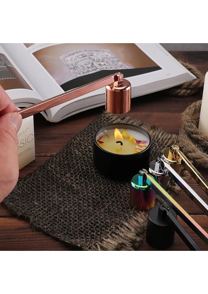 El Yapımı 180 Derece Oynar Başlı Ergonomik Modern 16 cm Gold Veya Siyah Renk Mum Söndürücü