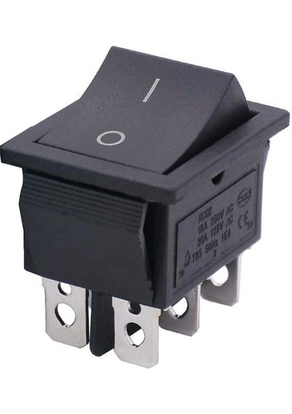 Işıksız Geniş Anahtar On-Off 6p Yaylı 6 Bacak Açma Kapama Anahtarı (IC-109A) (5047)