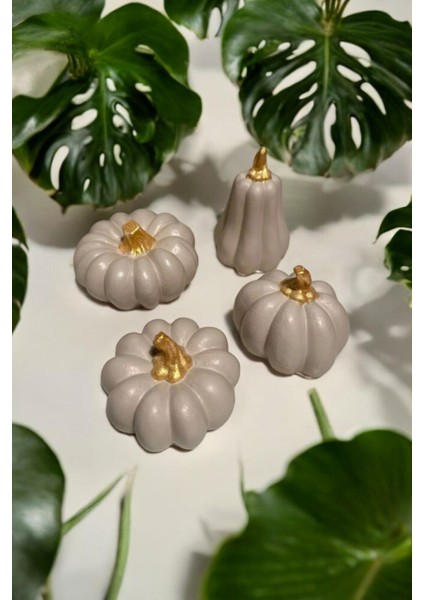 4lü Siyah Beyaz (Hediyeli)Balkabağı Dekoratif Biblo Seti Halloween modelleri