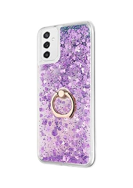 Samsung Galaxy M52 Için Kılıf Glitter Liquid Holder Mor [galaxy M52 ile Uyumlu Kılıf - Mor] fiyatları