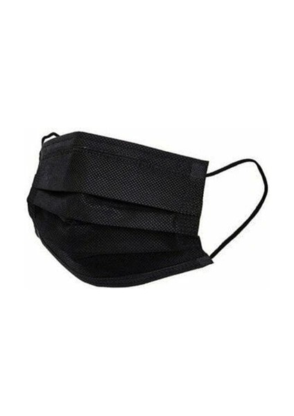 Medikal 50PCS Siyah Cerrahi Yüz Maskesi (5047)