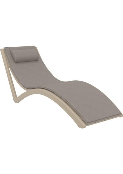 TRK-087 Siesta Minderli Yastıklı Lüks Ergonomik Slim Şezlong