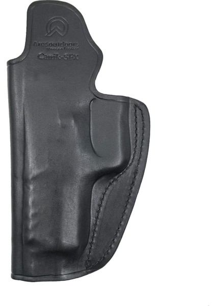 Canik Tp9 Sfx Uyumlu Kemer Içi Metal Mandallı Siyah Deri Silah Kılıfı