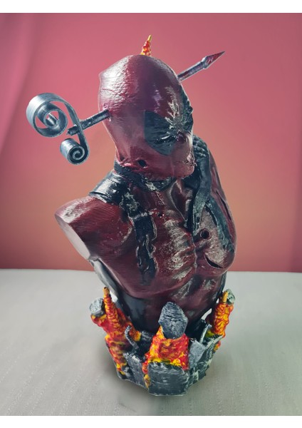3D Deadpool/ Marvel Comıcs/ Deadpool Figür Büst/ Fanart -15CM modelleri