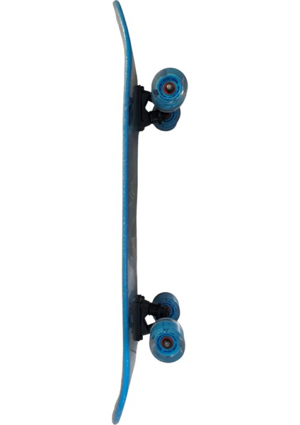 Desenli Kaykay Işıklı Silikon Tekerlekli Zımparalı Kaykay 80 cm Abec 7 Kanada Akağacı Skateboard
