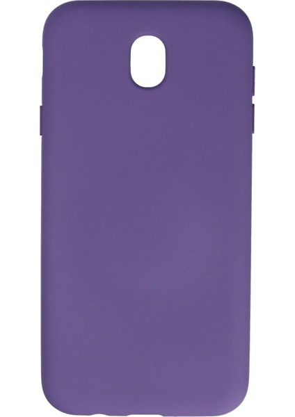 Samsung Galaxy J7 Pro / J730 Kılıf Nano Içi Kadife Silikon - Mor