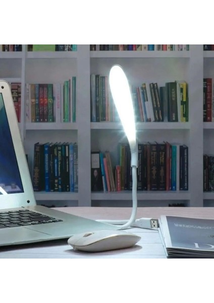 USB Girişli 14 Ledli 3 Kademeli Dokunmatik Masa/kitap Okuma Lambası Ledi Beyaz (5047)