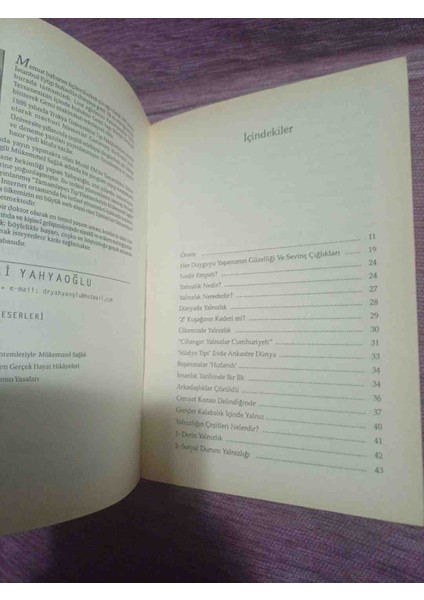 Yalnızlık Psikolojisi: Kurt Kapanından Huzur Limanına Nesil Yayinlari Yazar Recai Yahyaoğlu 223 Sayfa 2,el Kitap Cok Temiz Kondisyonda modelleri