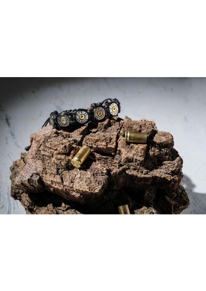 Paracord Kaplamalı Mermi Bileklik