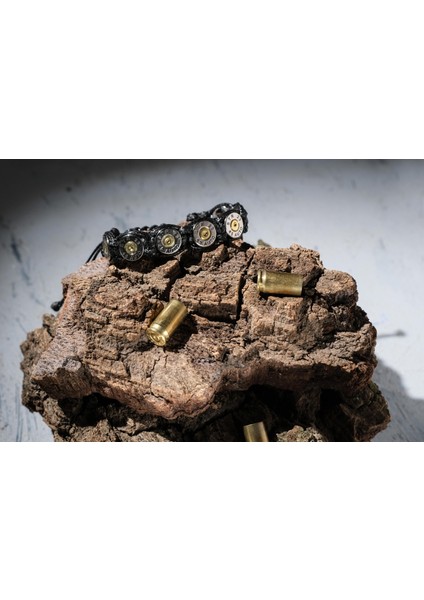 Paracord Kaplamalı Mermi Bileklik