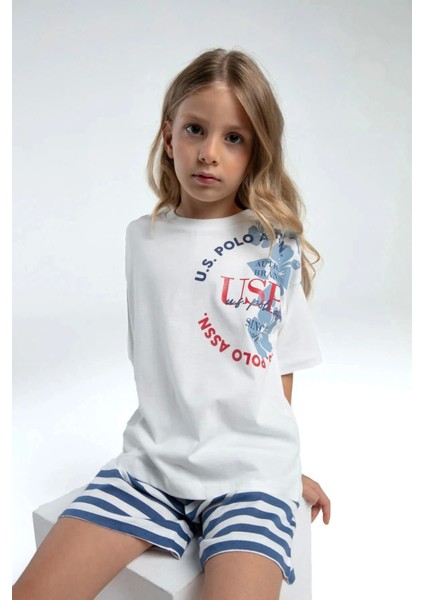 Kız Çocuk Şort Takım - Beyaz modelleri