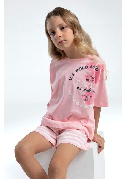 Kız Çocuk Şort Takım - Somon modelleri
