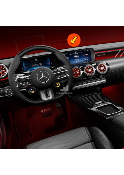 Mercedes Cla Tek Parça Ekran Koruyucu 9h+