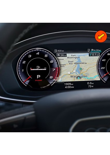 Audi A4 12.3'' Gösterge Ekran Koruyucu 9h+