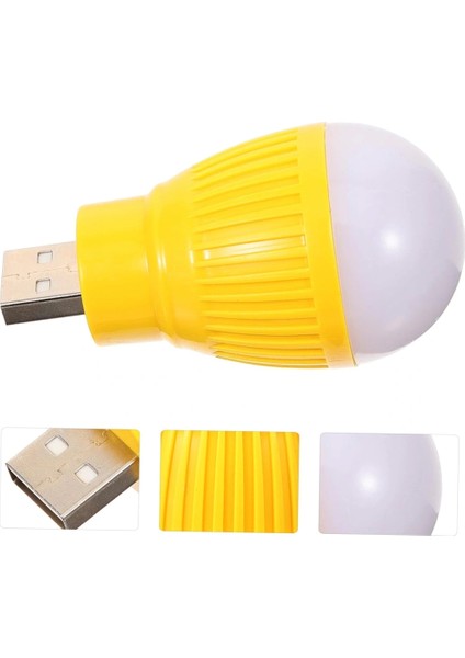 USB Beyaz Gece Lambası Mini Ampul Aydınlatma (5047)
