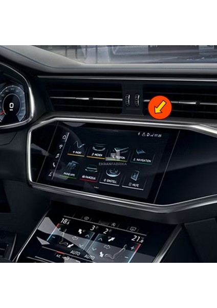 Audi A7 10.1'' Multimedya Ekran Koruyucu 9h+