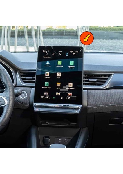 Renault Captur 9.3'' Multimedya Ekran Koruyucu 9h+