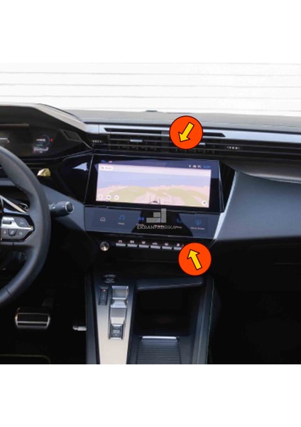 Peugeot 408 10'' Multimedya ve I-Toggles Ekran Koruyucu 9h+