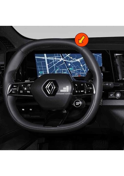 Renault Megane 12'' Gösterge Ekran Koruyucu 9h+