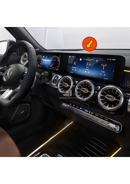 Mercedes Glb Tek Parça Multimedya Ekran Koruyucu 9h+
