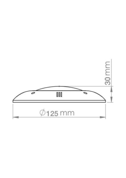 6 Adet 30 Watt 12 V Smd LED Kırmızı Sıva Üstü Havuz Lambası