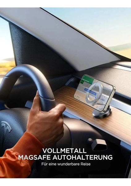 Metal Güçlü Magsafe Manyetik Mıknatıslı Ayarlanabilir 360 Dönebilen Araç Içi Telefon Tutucu fiyatları