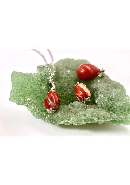 Kırmızı Jasper Kolye