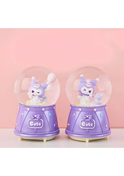 Kuromi Işıklı Müzikli Kar Küresi Orta Boy