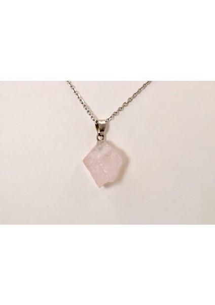 Ham Pembe Kuvars Kolye fiyatları