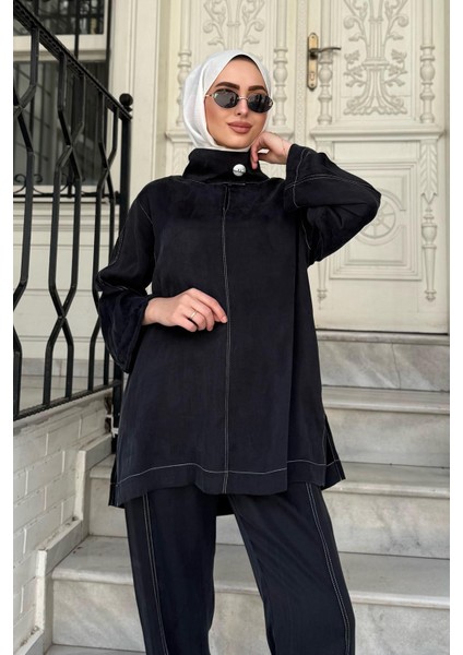 Yulia Pantolonlu Takım 25SSTUN0002 Siyah modelleri