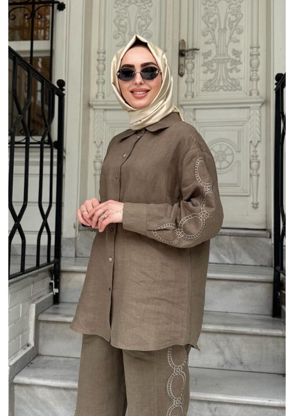 Sonya Pantolonlu Takım 25SSGOM0024 Haki modelleri