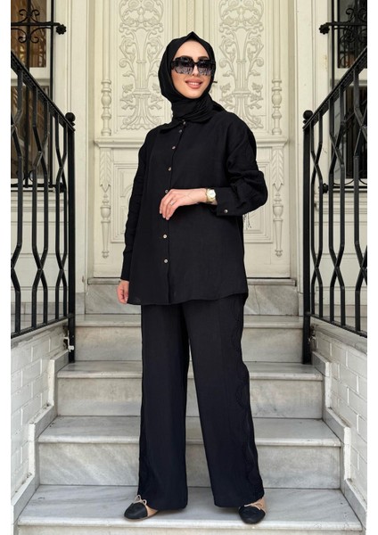 Sonya Pantolonlu Takım 25SSGOM0024 Siyah