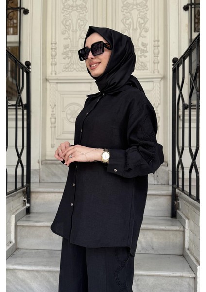 Sonya Pantolonlu Takım 25SSGOM0024 Siyah modelleri
