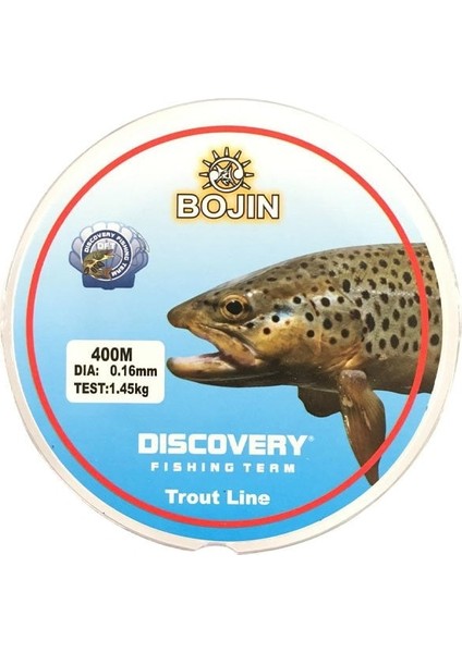 Bojin 0.16MM Şeffaf Alabalık Misinası 400MT