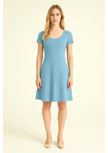 2 Adet Dökümlü Rahat Kalıp Günlük Penye Kumaş Elbise modelleri