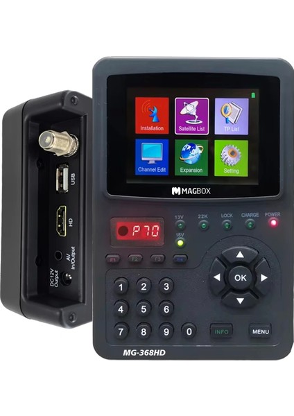 MG-368HD 3.5 Inç Full Hd LCD Ekranlı Görüntülü Dijital Uydu Yön Bulucu (5047)