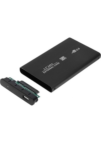 Harici 2.5 USB 2.0 Sata Harddısk Kutusu Siyah (5047)