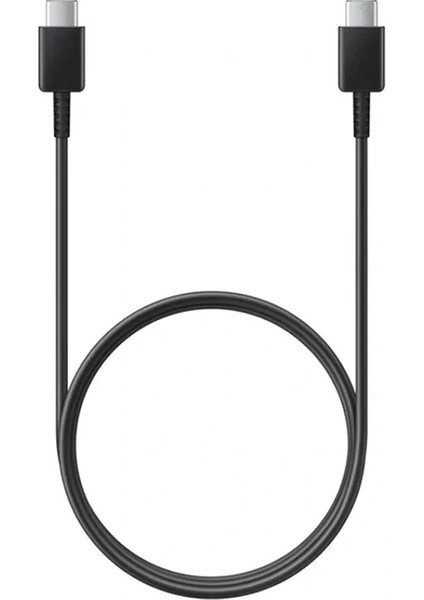 USB Type-C To Type-C 3 Amper Siyah Şarj ve Data Kablosu (1 Metre) (5047)