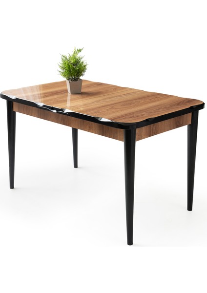 Açılır Yemek Masası Norm Ahşap Desen/kapalı 130X80-AÇIK 160X80 Ahşap Desen (Lake Panel High Gloss)