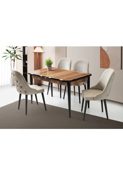 Açılır Yemek Masası Norm Ahşap Desen/kapalı 130X80-AÇIK 160X80 Ahşap Desen (Lake Panel High Gloss) fiyatları