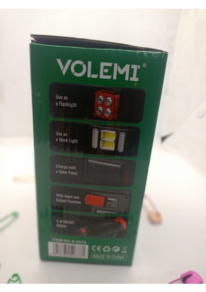 Solar Kamp Lambası Fener