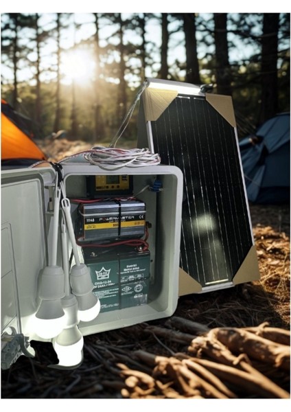Taşınabilir Solar Güneş Enerjili Tv Lamba ve USB Cep Telefonu Şarj Paketi