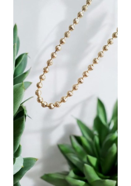 Premium Kalite Paslanmaz Çelik Gold Dorika Zincir Kolye