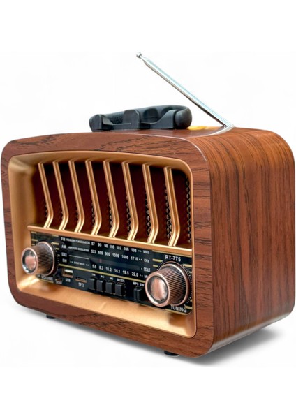 Eskitme Görünüm Nostalji Radyo, Bluetooth Özellikli Nostaljik Radyo fırsatları
