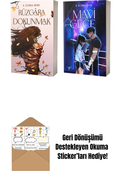 Rüzgâra Dokunmak + Mavi Gece + Okuma Sticker'ları