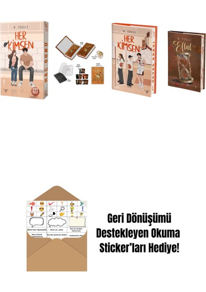R. Ideli 4 Kitap Set + Okuma Sticker'ları