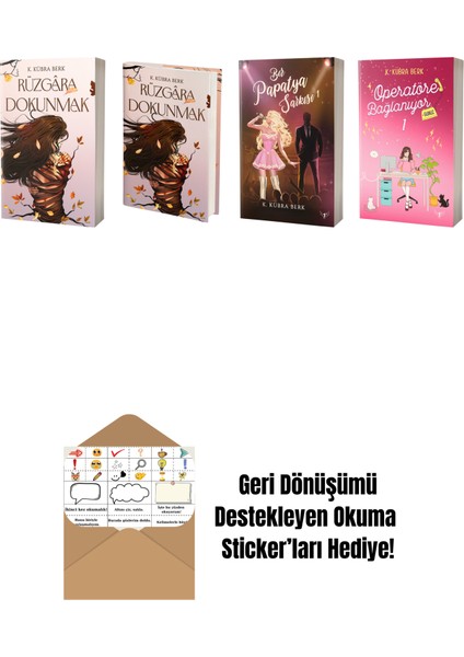 K. Kübra Berk 4 Kitap Set + Okuma Sticker'ları