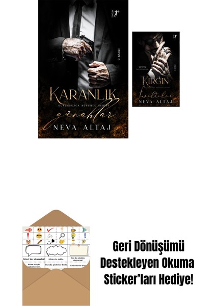 Karanlık Günahlar + Kırgın Fısıltılar + Okuma Sticker'ları
